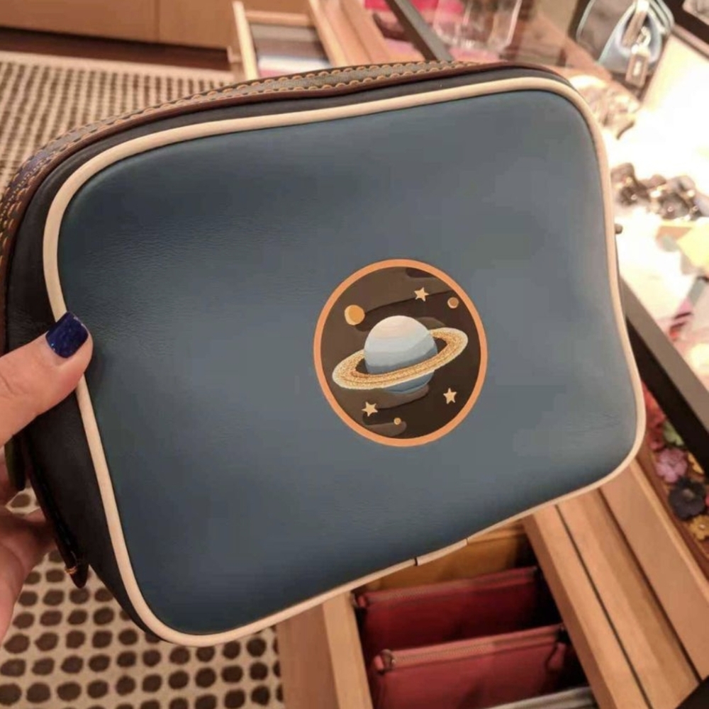Coach 1941 Dylan Space Blue Leather Camera Bag 11399